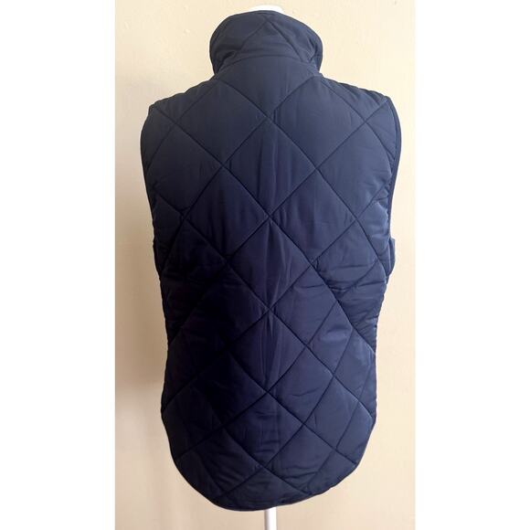 NWT J. CREW Quilted Puffer Full Zip Vest Equestrian Riding Pockets Size XS - Picture 3 of 4